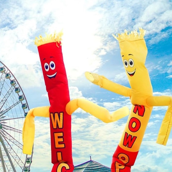 2 Piece 20Feet Inflatable Tube Man,Now Open - Picture 3 of 8